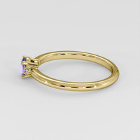 0.31 Ct. Violet Sapphire Ring, 18K Yellow Gold 4