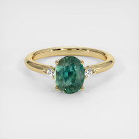 1.71 Ct. Sapphire Ring, 18K Yellow Gold 1