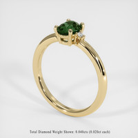 1.07 Ct. Sapphire Ring, 18K Yellow Gold 2
