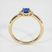 0.51 Ct. Blue Sapphire Ring, 18K Yellow Gold 3