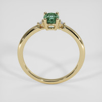 0.84 Ct. Greenish Blue Sapphire Ring, 18K Yellow Gold 3