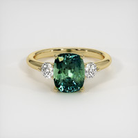 3.08 Ct. Sapphire Ring, 18K Yellow Gold 1