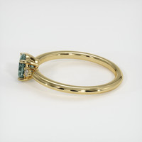 0.80 Ct. Sapphire Ring, 18K Yellow Gold 4