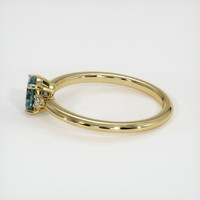 0.68 Ct. Sapphire Ring, 18K Yellow Gold 4