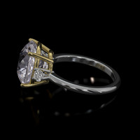 5.38 Ct. Gemstone Ring, 14K Yellow & White 4