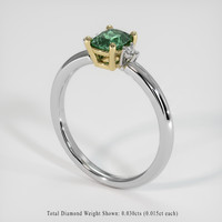 0.63 Ct. Gemstone Ring, 14K Yellow & White 2