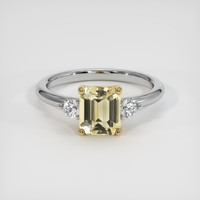 1.98 Ct. Yellow Sapphire Ring, 14K Yellow & White 1