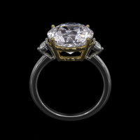 5.38 Ct. Gemstone Ring, 18K Yellow & White 3