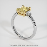 1.98 Ct. Yellow Sapphire Ring, 18K Yellow & White 2