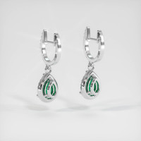 Emerald Earrings 0.70 Ct.Tw.Total Carat Weight, Platinum 950 Preview