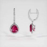 <span>3.94</span>&nbsp;<span class="tooltip-light">Ct.Tw.<span class="tooltiptext">Total Carat Weight</span></span> Gemstone Earrings, Platinum 950 2