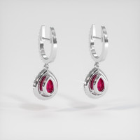 <span>3.94</span>&nbsp;<span class="tooltip-light">Ct.Tw.<span class="tooltiptext">Total Carat Weight</span></span> Gemstone Earrings, Platinum 950 4