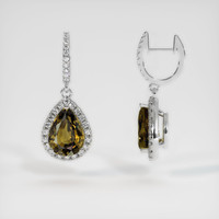 <span>3.61</span>&nbsp;<span class="tooltip-light">Ct.Tw.<span class="tooltiptext">Total Carat Weight</span></span> Gemstone Earrings, Platinum 950 2