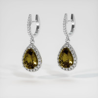 <span>3.61</span>&nbsp;<span class="tooltip-light">Ct.Tw.<span class="tooltiptext">Total Carat Weight</span></span> Gemstone Earrings, Platinum 950 3