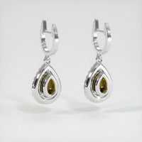 <span>3.61</span>&nbsp;<span class="tooltip-light">Ct.Tw.<span class="tooltiptext">Total Carat Weight</span></span> Gemstone Earrings, Platinum 950 4