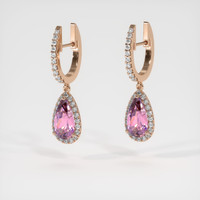 <span>3.48</span>&nbsp;<span class="tooltip-light">Ct.Tw.<span class="tooltiptext">Total Carat Weight</span></span> Gemstone Earrings, 14K Rose Gold 3