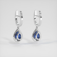 <span>3.01</span>&nbsp;<span class="tooltip-light">Ct.Tw.<span class="tooltiptext">Total Carat Weight</span></span> Sapphire Earrings, 14K White Gold 4