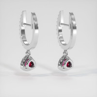 <span>0.68</span>&nbsp;<span class="tooltip-light">Ct.Tw.<span class="tooltiptext">Total Carat Weight</span></span> Sapphire Earrings, 14K White Gold 4