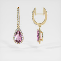 <span>3.48</span>&nbsp;<span class="tooltip-light">Ct.Tw.<span class="tooltiptext">Total Carat Weight</span></span> Gemstone Earrings, 14K Yellow Gold 2