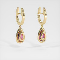 <span>3.48</span>&nbsp;<span class="tooltip-light">Ct.Tw.<span class="tooltiptext">Total Carat Weight</span></span> Gemstone Earrings, 14K Yellow Gold 4