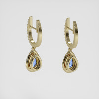 <span>1.65</span>&nbsp;<span class="tooltip-light">Ct.Tw.<span class="tooltiptext">Total Carat Weight</span></span> Blue Sapphire Earrings, 18K Yellow Gold 4