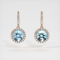 <span>0.92</span>&nbsp;<span class="tooltip-light">Ct.Tw.<span class="tooltiptext">Total Carat Weight</span></span> Gemstone Earrings, 14K Rose Gold 1