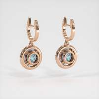 <span>1.79</span>&nbsp;<span class="tooltip-light">Ct.Tw.<span class="tooltiptext">Total Carat Weight</span></span> Gemstone Earrings, 14K Rose Gold 4