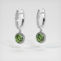 <span>1.35</span>&nbsp;<span class="tooltip-light">Ct.Tw.<span class="tooltiptext">Total Carat Weight</span></span> Gemstone Earrings, 14K White Gold 3