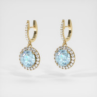 <span>1.79</span>&nbsp;<span class="tooltip-light">Ct.Tw.<span class="tooltiptext">Total Carat Weight</span></span> Gemstone Earrings, 14K Yellow Gold 3