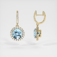 <span>1.79</span>&nbsp;<span class="tooltip-light">Ct.Tw.<span class="tooltiptext">Total Carat Weight</span></span> Gemstone Earrings, 14K Yellow Gold 2