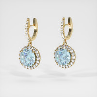 <span>1.79</span>&nbsp;<span class="tooltip-light">Ct.Tw.<span class="tooltiptext">Total Carat Weight</span></span> Gemstone Earrings, 14K Yellow Gold 3