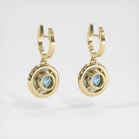 <span>0.92</span>&nbsp;<span class="tooltip-light">Ct.Tw.<span class="tooltiptext">Total Carat Weight</span></span> Gemstone Earrings, 14K Yellow Gold 4