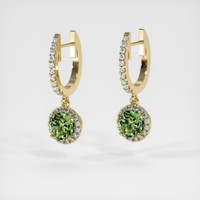 <span>1.35</span>&nbsp;<span class="tooltip-light">Ct.Tw.<span class="tooltiptext">Total Carat Weight</span></span> Gemstone Earrings, 14K Yellow Gold 3