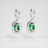 Emerald Earrings 3.00 Ct.Tw.Total Carat Weight, Platinum 950 Preview