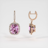 7.48 Ct.Tw. Gemstone Earrings, Platinum 950 2