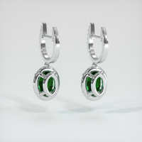 3.40 Ct.Tw. Gemstone Earrings, Platinum 950 4