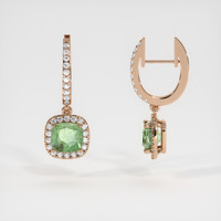 <span>2.76</span>&nbsp;<span class="tooltip-light">Ct.Tw.<span class="tooltiptext">Total Carat Weight</span></span> Gemstone Earrings, 14K Rose Gold 2