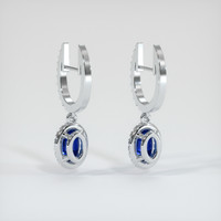 <span>1.62</span>&nbsp;<span class="tooltip-light">Ct.Tw.<span class="tooltiptext">Total Carat Weight</span></span> Sapphire Earrings, 14K White Gold 4