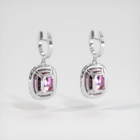 7.48 Ct.Tw. Gemstone Earrings, 14K White Gold 4