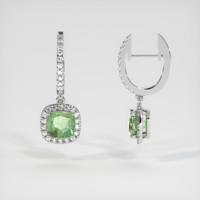 <span>2.76</span>&nbsp;<span class="tooltip-light">Ct.Tw.<span class="tooltiptext">Total Carat Weight</span></span> Gemstone Earrings, 14K White Gold 2