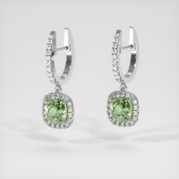 <span>2.76</span>&nbsp;<span class="tooltip-light">Ct.Tw.<span class="tooltiptext">Total Carat Weight</span></span> Gemstone Earrings, 14K White Gold 3