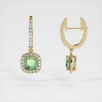 <span>2.76</span>&nbsp;<span class="tooltip-light">Ct.Tw.<span class="tooltiptext">Total Carat Weight</span></span> Gemstone Earrings, 14K Yellow Gold 2