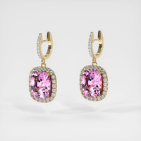 7.48 Ct.Tw. Gemstone Earrings, 18K Yellow Gold 3