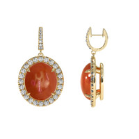 10.33 Ct.Tw. Gemstone Earrings, 18K Yellow Gold 2