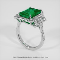 4.87 Ct. Emerald Ring, Platinum 950 2