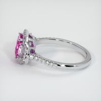 1.32 Ct. Pink Sapphire Ring, Platinum 950 4