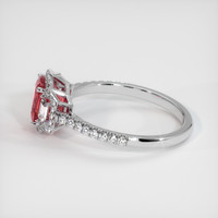2.03 Ct. Padparadscha Sapphire Ring, Platinum 950 4