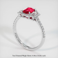 Ruby Ring 0.91 Ct., Platinum 950 Preview