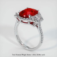 Ruby Ring 6.02 Ct., Platinum 950 Preview