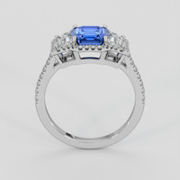 1.76 Ct. Blue Sapphire Ring, Platinum 950 3